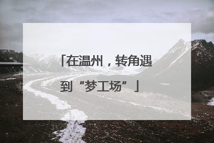 在温州，转角遇到“梦工场”