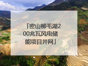 密山柳毛湖200兆瓦风电储能项目并网