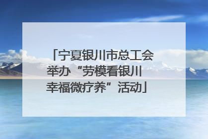 宁夏银川市总工会举办“劳模看银川 幸福微疗养”活动