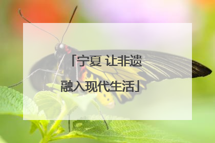 宁夏 让非遗融入现代生活