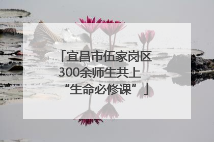 宜昌市伍家岗区300余师生共上“生命必修课”
