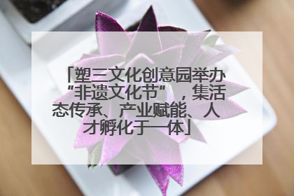 塑三文化创意园举办“非遗文化节”，集活态传承、产业赋能、人才孵化于一体