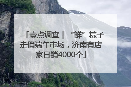 壹点调查｜“鲜”粽子走俏端午市场，济南有店家日销4000个
