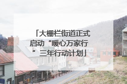 大栅栏街道正式启动“暖心万家行”三年行动计划