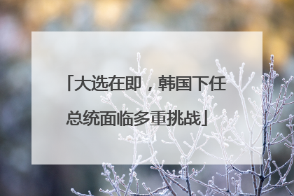 大选在即，韩国下任总统面临多重挑战