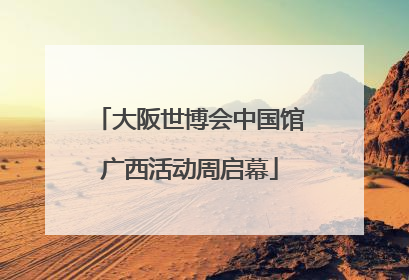 大阪世博会中国馆广西活动周启幕
