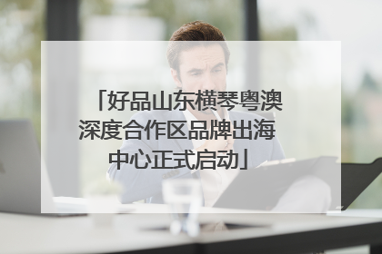 好品山东横琴粤澳深度合作区品牌出海中心正式启动