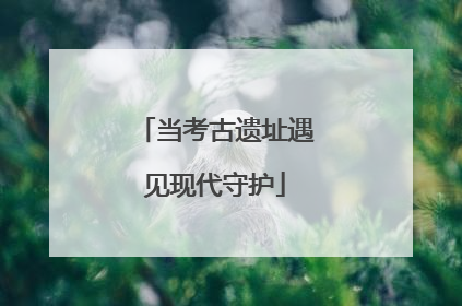 当考古遗址遇见现代守护