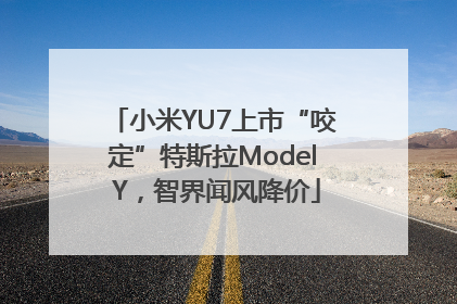 小米YU7上市“咬定”特斯拉Model Y，智界闻风降价