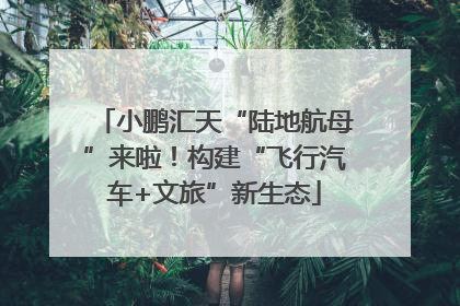 小鹏汇天“陆地航母”来啦！构建“飞行汽车+文旅”新生态