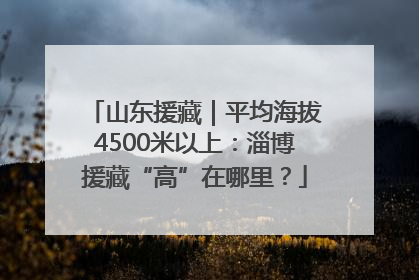 山东援藏｜平均海拔4500米以上：淄博援藏“高”在哪里？
