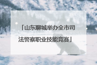 山东聊城举办全市司法警察职业技能竞赛