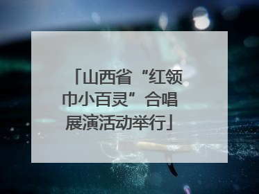 山西省“红领巾小百灵”合唱展演活动举行