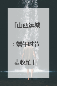 山西运城：端午时节麦收忙