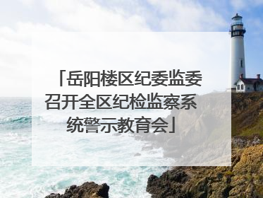 岳阳楼区纪委监委召开全区纪检监察系统警示教育会