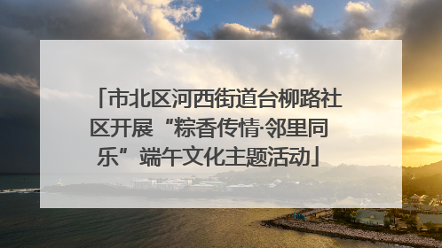 市北区河西街道台柳路社区开展“粽香传情·邻里同乐”端午文化主题活动