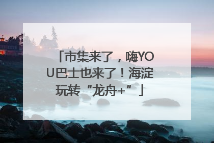 市集来了，嗨YOU巴士也来了！海淀玩转“龙舟+”