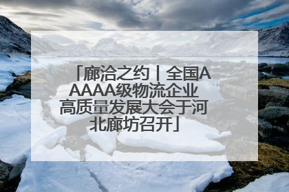 廊洽之约丨全国AAAAA级物流企业高质量发展大会于河北廊坊召开