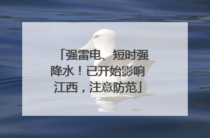 强雷电、短时强降水！已开始影响江西，注意防范