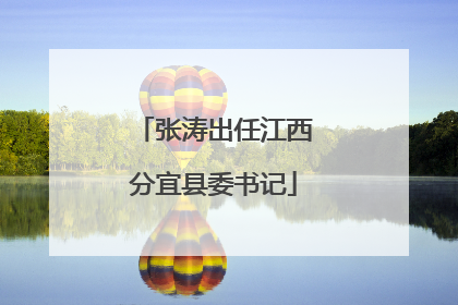 张涛出任江西分宜县委书记