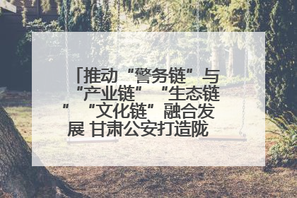 推动“警务链”与“产业链”“生态链”“文化链”融合发展 甘肃公安打造陇原旅游警务品牌