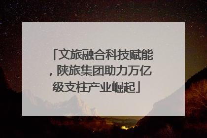 文旅融合科技赋能，陕旅集团助力万亿级支柱产业崛起
