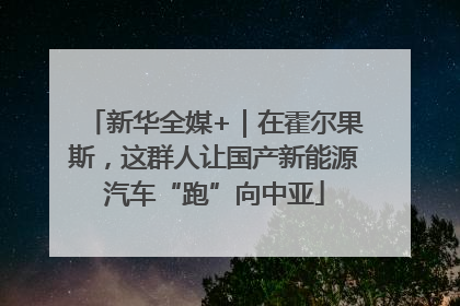 新华全媒+｜在霍尔果斯，这群人让国产新能源汽车“跑”向中亚