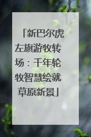 新巴尔虎左旗游牧转场：千年轮牧智慧绘就草原新景