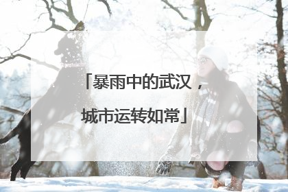 暴雨中的武汉，城市运转如常