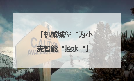 机械城堡“为小麦智能“控水“