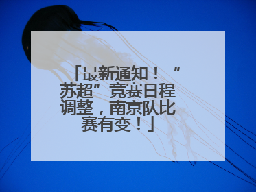 最新通知！“苏超”竞赛日程调整，南京队比赛有变！