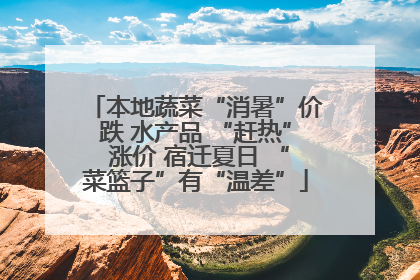 本地蔬菜“消暑”价跌 水产品 “赶热” 涨价 宿迁夏日 “菜篮子”有“温差”