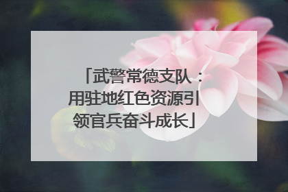 武警常德支队：用驻地红色资源引领官兵奋斗成长