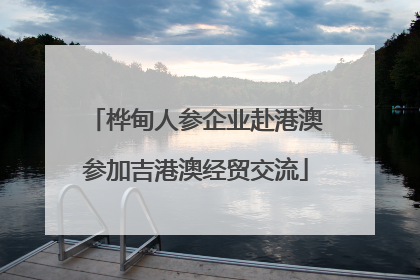 桦甸人参企业赴港澳参加吉港澳经贸交流