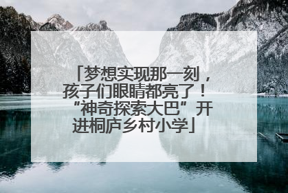 梦想实现那一刻，孩子们眼睛都亮了！“神奇探索大巴”开进桐庐乡村小学
