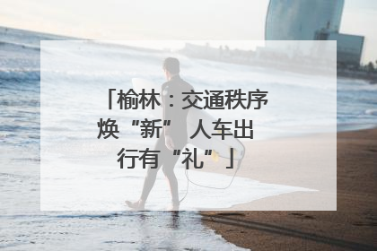 榆林：交通秩序焕“新” 人车出行有“礼”
