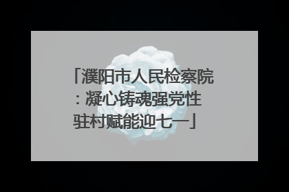 濮阳市人民检察院：凝心铸魂强党性 驻村赋能迎七一