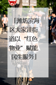 潍坊滨海区大家洼街道以“红色物业”赋能民生服务