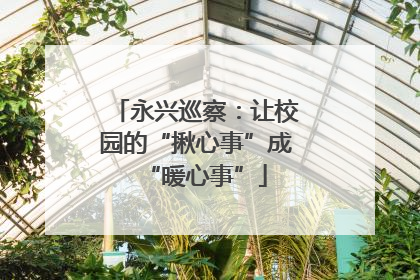 永兴巡察：让校园的“揪心事”成“暖心事”