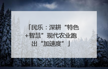 民乐：深耕“特色+智慧”现代农业跑出“加速度”