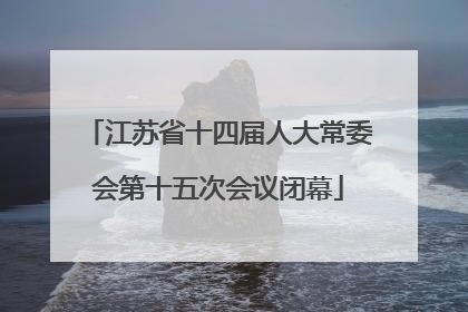 江苏省十四届人大常委会第十五次会议闭幕