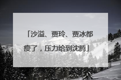 沙溢、贾玲、贾冰都瘦了，压力给到沈腾