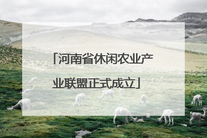 河南省休闲农业产业联盟正式成立