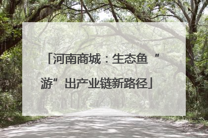 河南商城：生态鱼“游”出产业链新路径