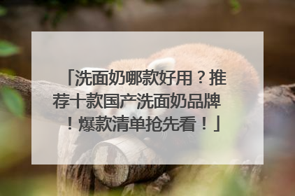 洗面奶哪款好用？推荐十款国产洗面奶品牌！爆款清单抢先看！