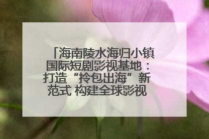 海南陵水海归小镇国际短剧影视基地：打造“拎包出海”新范式 构建全球影视产业“新热土”