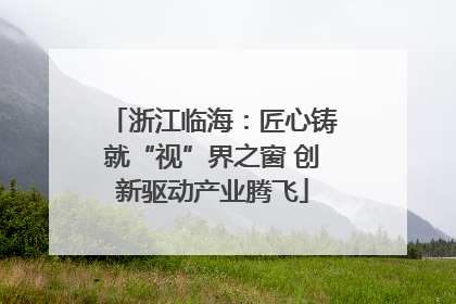 浙江临海：匠心铸就“视”界之窗 创新驱动产业腾飞