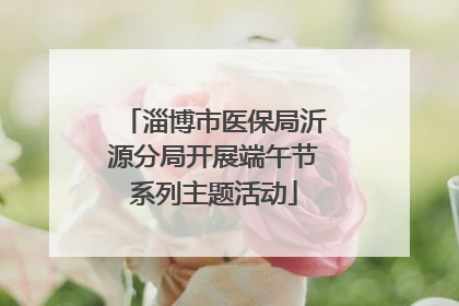 淄博市医保局沂源分局开展端午节系列主题活动