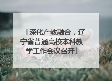 深化产教融合，辽宁省普通高校本科教学工作会议召开