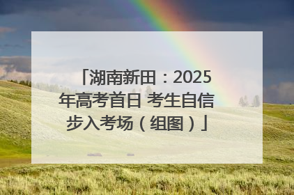 湖南新田：2025年高考首日 考生自信步入考场（组图）